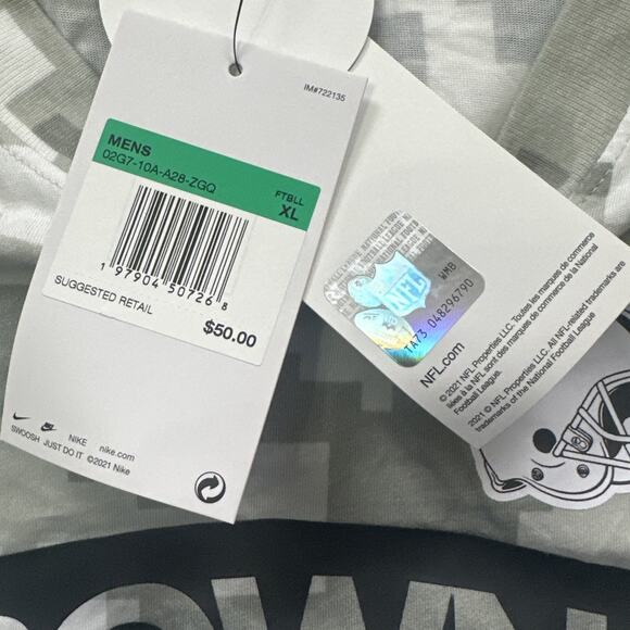 Nike Dri Fit Cleveland Browns Shirt Mens XL Camo NFL Salute to Service USA Flag - Picture 6 of 12